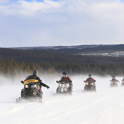 Snowmobiles Lapland