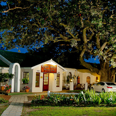 Front Of Hotel At Dusk