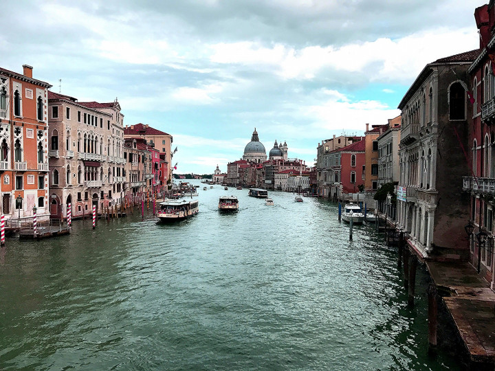 Venetie Canal Grande Vanaf Ponte Dell Accademia
