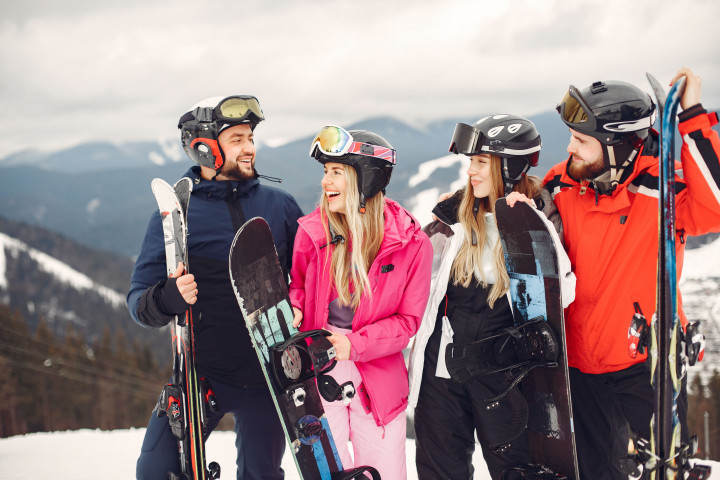 Wintersport In Frankrijk